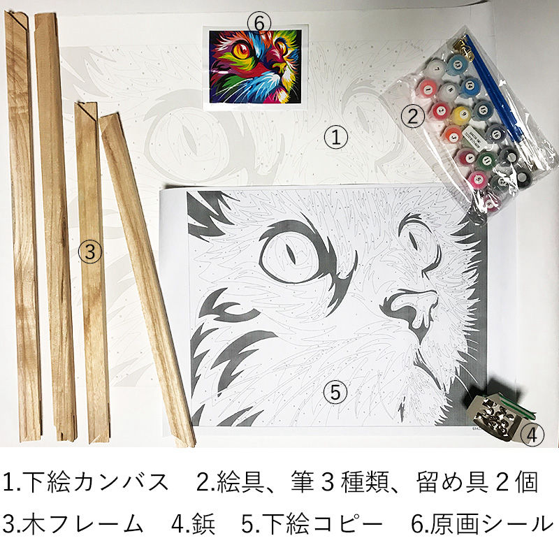 絵が簡単に描けるペイントアートセット