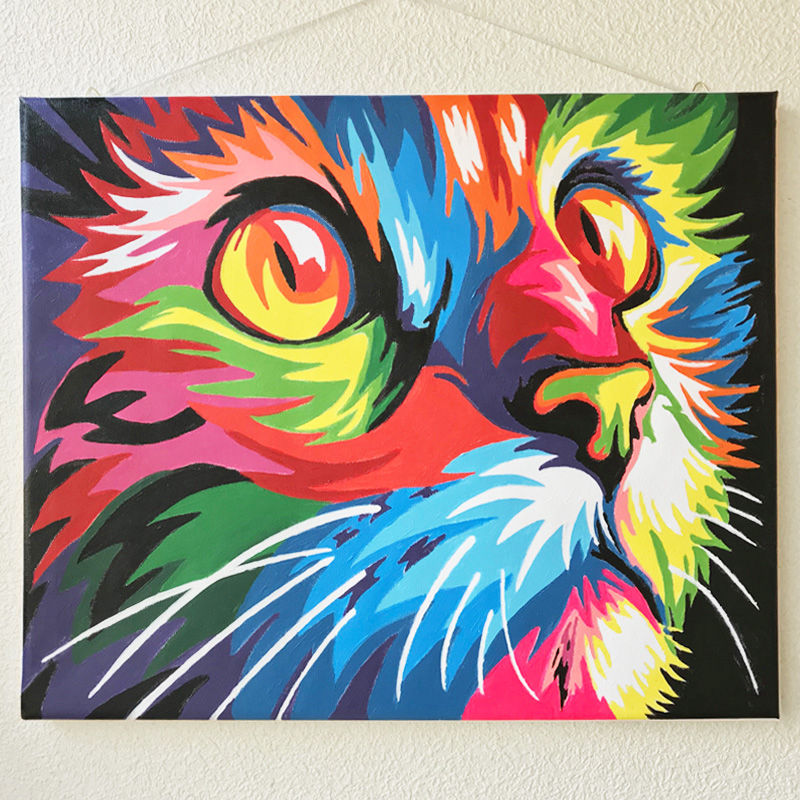 描いた絵を飾る