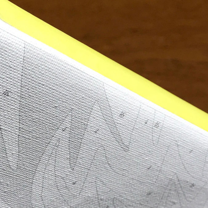 カンバス端のマスキング