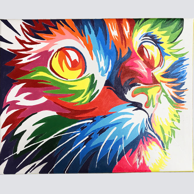 カンバスに絵を描けるセット